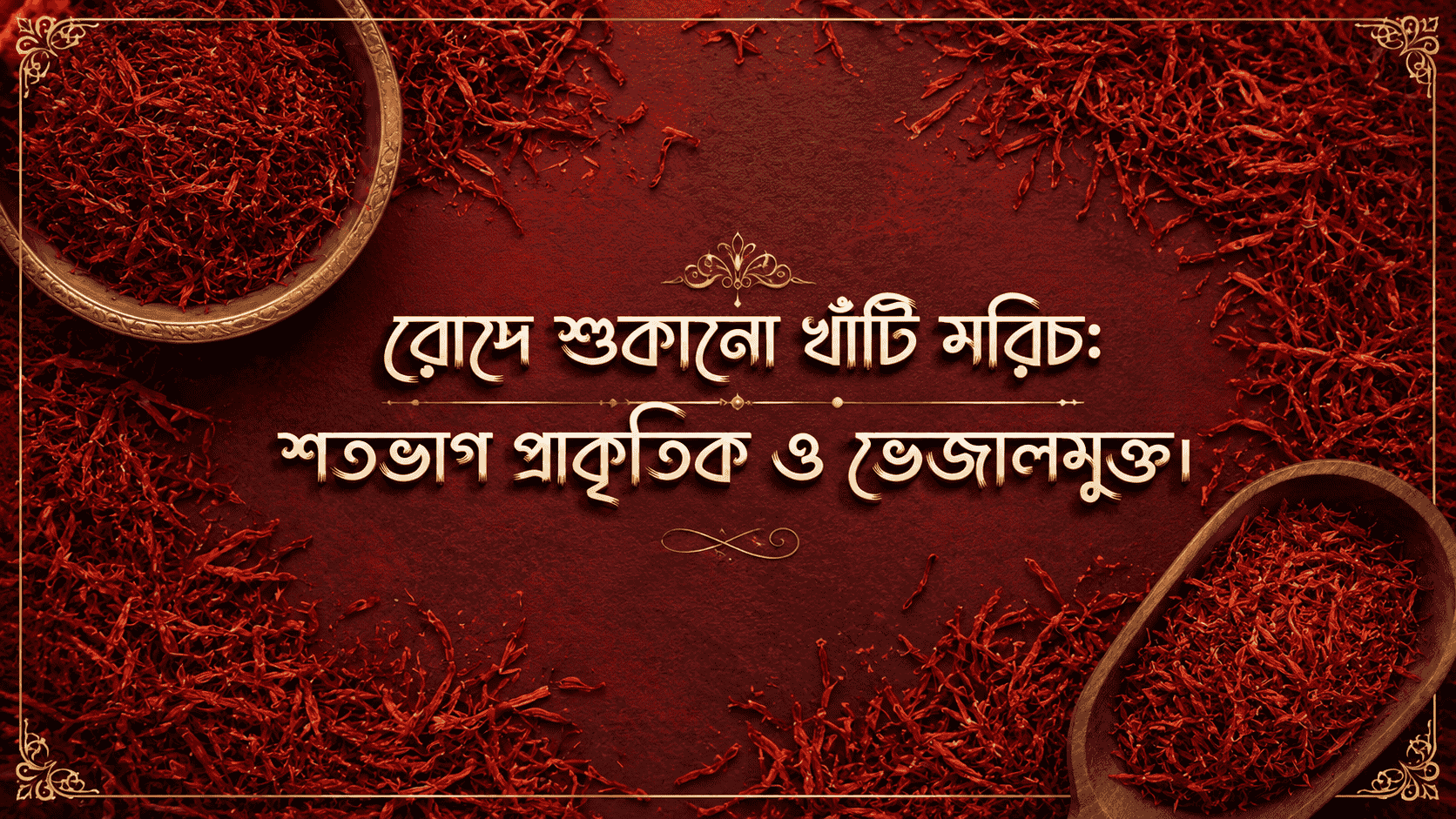 রান্নায় কৃত্রিম রঙ নাকি রোদে শুকানো খাঁটি মরিচ? চিনে নিন আসল স্বাদ!